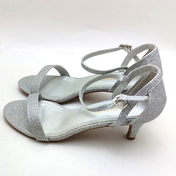 Dream Pairs Low Stilettos Heel Sandals Ankle Strap Work Dress Shoes - Size 7 - Picture 3 of 9